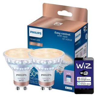 Philips LED-Lampe 2er Set GU10 4,7 W warm- bis kaltweiß
