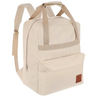 Granori Reiserucksack 2-in-1 leichte Damen Handgepäck Tasche 40x30x25 cm ideal für Flugzeug, trendiger und geräumiger 30 L Daypack für Urlaub, Schule & Alltag beige|goldfarben