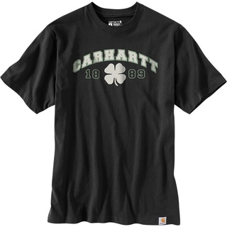 Carhartt Relaxed Fit Heavyweight Shamrock T-Shirt, schwarz, Größe S