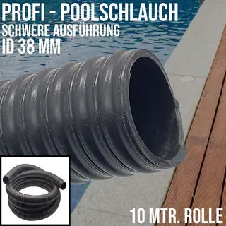 38 mm 1 1/2 Zoll Profi Pool Schwimmbad Swimming Teich Wasser Schlauch schwer - ..."