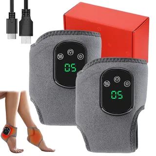 Soleva Foot Massage, Soleva 3-In-1 Massager, Triple Method Electric Foot Massagers with 3 Vibration Modes, Rechargeable Feet Heating Pad for Pain Relief & Recovery (2pc)