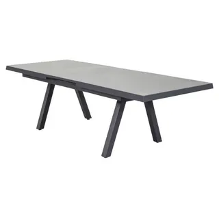 dasmöbelwerk Gartentisch Ausziehtisch 200/260 x 100 x 75 cm Grau