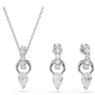 Swarovski Ohrring und Ketten Set Mesmera silberfarben
