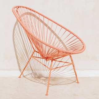 Stuhl Acapulco Chair Acapulco Design Bespannung flamingo rosa, 92x70x95 cm