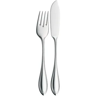 WMF Premiere Fischbesteck 2 teilig, Fischset für 1 Person, Fischgabel, Fischmesser, Cromargan Protect Edelstahl poliert, kratzbeständig