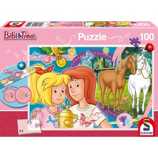 Schmidt Spiele Puzzle 56320 Bibi Blocksberg/Bibi & Tina, Pferdeglück, 100 Teile Kinderpuzzle, bunt