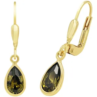 Amor Ohrhänger 2034742 gelbgold grün 375