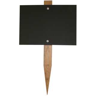 Chalkboards UK Mini-Tafel-Gartenstecker, Holz, Schwarz, 150 x 105 mm