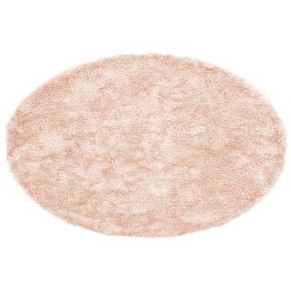 Hochflor-Teppich Alga, Bruno Banani, rund, Höhe: 40 mm, Uni-Farben, besonders weich und kuschelig rosa Ø 160 cm x 40 mm