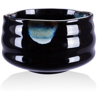 Goodwei Teeschale Matcha-Schale "Kuro" für Teezeremonie, 430 ml, Keramik schwarz
