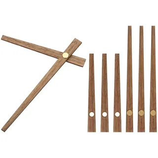 PATIKIL 4 Set Uhrzeiger für Wanduhr φ30cm, DIY Modern Lautlos Uhr Holzmaterial, Wanduhren Selber Bauen Deko für Wohnzimmer Restaurant Büro - Form:A1