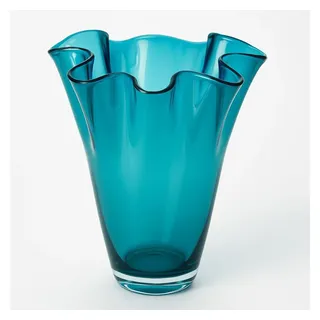 Signature Home Collection Tischvase (1 Stück, 1 St., 1x Glasvase), Handgefertigt in Europa, mundgeblasene Glasvase in Premiumqualität grün