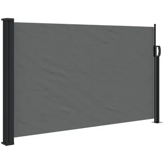 vidaXL Seitenmarkise 120 x 500 cm Grau Polyester