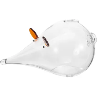 Toddmomy Originelles Sparschwein aus Glas in Kleiner Maus Form Transparente Sparbox für Kinder Sichtbare Ersparnisse und Dekoratives Haushalts Sparglas