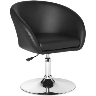 AMSTYLE Relaxsessel SPM2.157 Kunstleder 62 x 55 x 55 cm Schwarz drehbar