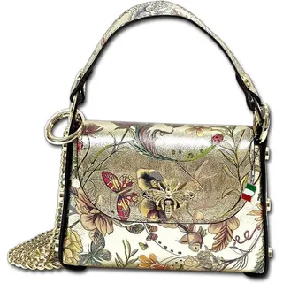 FLORENCE Umhängetasche Leder Gold
