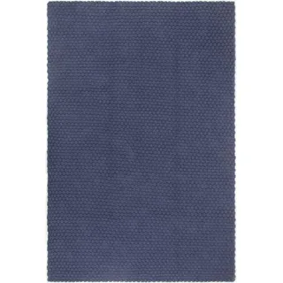 Möbel Teppich Rechteckig Marineblau 180x250 cm Baumwolle - Designerteppiche &2626 - Blau