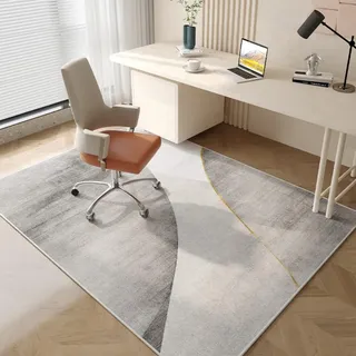 Odot Bodenschutzmatte Bürostuhl Teppich, Schreibtischstuhl Unterlage Kratzfest rutschfest Bodenschutzmatte Gaming Teppich für Schlafzimmer Büro (Grau,80 * 160cm)