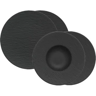 Villeroy & Boch Pastateller 4-teilig schwarz