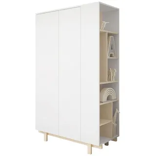 Lookway Kleiderschrank für Kinder BASIC 115x190x50 cm weiß