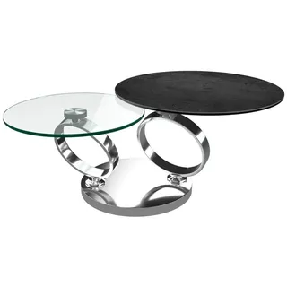 Akante Couchtisch Eolia Keramik Silber Titan