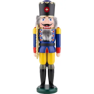 Seiffener Volkskunst eG Nussknacker König 50 cm blau