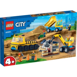 LEGO® 60391 - Baufahrzeuge und Kran mit Abrissbirne - City