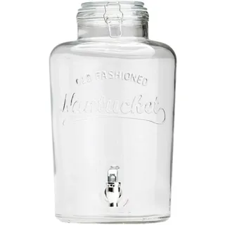 COOK CONCEPT, KA0099, 10 l Trinkbrunnen aus transparentem Glas – ideal für Cocktails, Biere und Säfte – elegantes und praktisches Design für Partys und Meetings – Größe 10 l, transparente Farbe