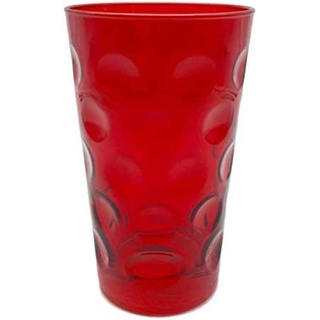 Rot Farbiges Dubbeglas 0,5 L (ganz gefärbt) Bunte Dubbegläser aus der Pfalz für Weinschorle, Schorleglas, Weinglas (Dubbeglas-Shop)