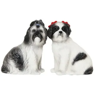Pacific Giftware Shih Tzu Salzstreuer aus Keramik, Hundeförmig, 5,4 x 5,1 x 11,4 cm, Handbemalt, Küchenaccessoire