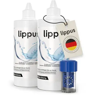 lippus Premium All-In-One Kontaktlinsen Flüssigkeit 2 x 300 ml