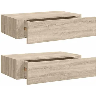 vidaXL Wandregal 40 x 23,5 x 10 cm Braun