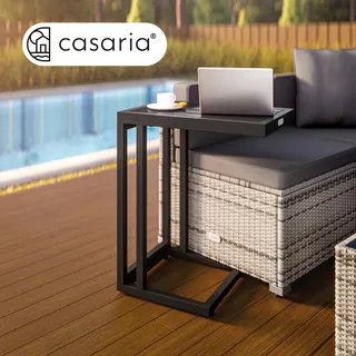 CASARIA Beistelltisch Schwarz