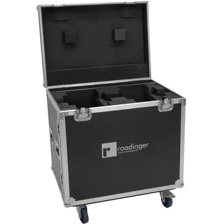 ROADINGER Flightcase 2x DMH-380 - Truhen-Case mit Lenkrollen