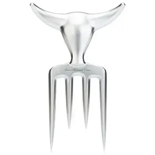 Michael Haberstroh Collection Bull Fork Fleischgabel massiv 390g Metall verchromt spülmaschinengeeignet