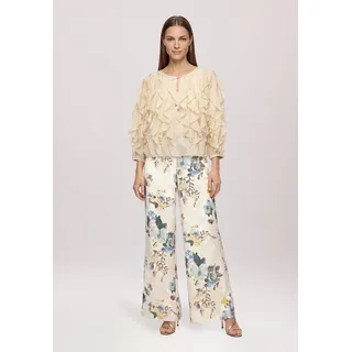 Vera Mont Marlene-Hose mit Blumenprint Cream/Mint 38