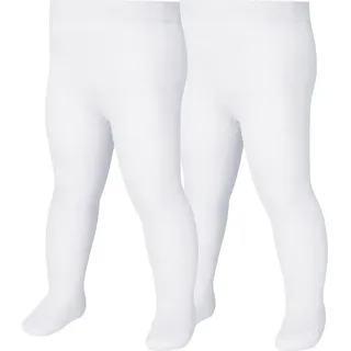 Playshoes 2er-Set: Thermo-Strumpfhosen in weiß - 62/68