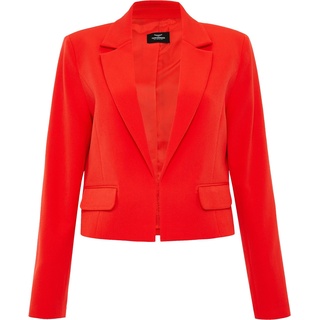 Threadbare, Damen, Anzug, THB Comptan Cropped Blazer, Rot, (16)