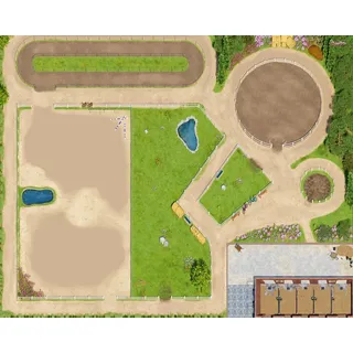 SkippiDoo Kinderteppich Spielteppich Pferde z.B. Schleich® Kinderzimmerteppich Kinderteppich 160 cm x 200 cm