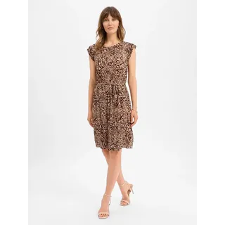 Zero Minikleid mit Gürtel Beige/Braun 44