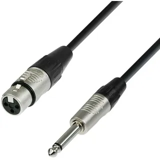 Adam Hall Cables Mikrofonkabel REAN XLR female auf 6,3 mm Klinke mono 6m (4 STAR MFP 0600)
