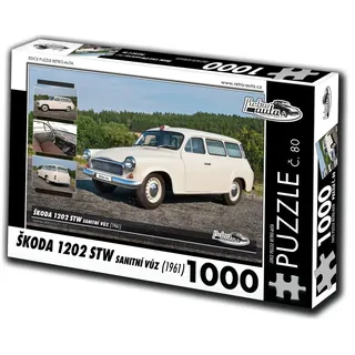 Puzzle Nr. 80 - ŠKODA 1202 STW Krankenwagen (1961) 1000 Teile