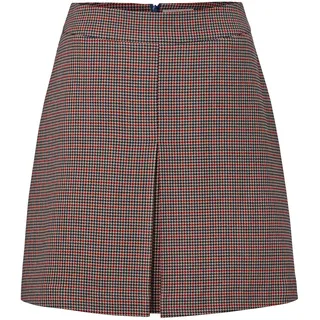 Tchibo - Karierter Webrock - Damen - Gr. 40 - dunkelblau/jacquard