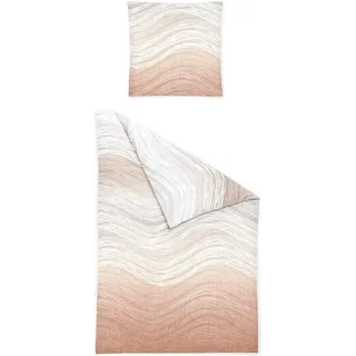 Traumschlaf Aurora Gestreift Orange 155 x 220 cm + 80 x 80 cm