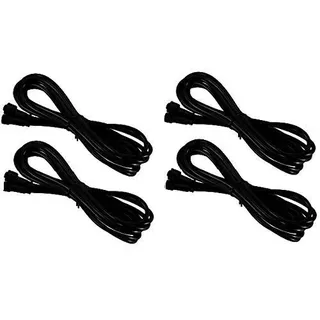 LEDUX 12V Verlängerungskabel 2-Pin Steck- und Schraubverbindung IP67 Schutz für Aussen & Innen geeignet für Mini-LED-Einbaustrahler, Gartenleuchten, etc (2meter, 4er-Set)