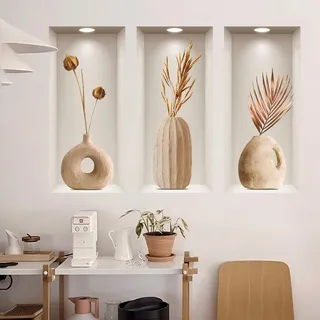 3D Pflanzen Wandaufkleber