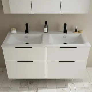Burgbad Eqio Schrank mit Slim Keramik-Waschtisch, 4 Auszüge, SHBZ122F2009C0001G0200,