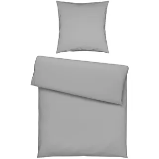 Esposa Bettwäsche, Silber, Textil, 155x220 cm, pflegeleicht, Schlaftextilien, Bettwäsche, Bettwäsche, Übergrößen-Bettwäsche