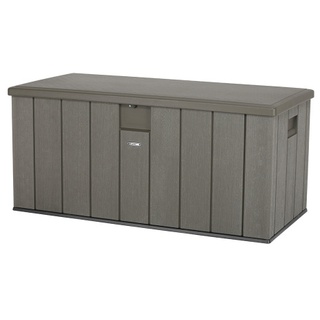 Lifetime Kunststoff Aufbewahungsbox 570 L 151x72 cm dunkelgrau Kissenbox Gartenbox Terrassentruhe Aufbewahrung