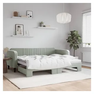 vidaXL Tagesbett 90 x 200 cm Hellgrau